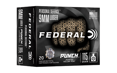 Federal Punch 9mm Luger 115gr JHP 20/Box
