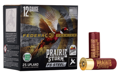 FEPFSX143FS3_1 Federal Prairie Storm FS 12ga 3in 1-1/8oz #3 Steel 25rd