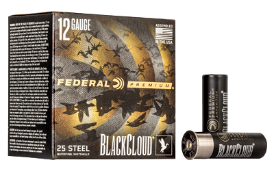 FEPWBX1422_1 Federal Black Cloud FS Steel 12GA 3in 1-1/4oz #2 25rd