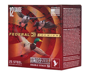 Federal Premium Ultra Steel 12ga 3″ 1-1/4oz #2/#4 25rd