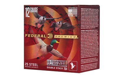 Federal Premium Ultra Steel 12ga 3″ 1-1/4oz #2/#4 25rd