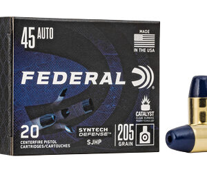 Federal Syntech Defense .45 ACP 205gr SJHP 20rd