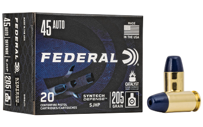 Federal Syntech Defense .45 ACP 205gr SJHP 20rd