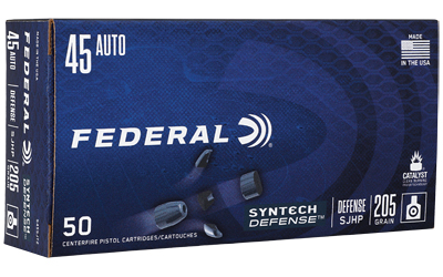 FES45SJT2_1 Federal Syntech Defense .45 ACP 205gr SJHP 50rd
