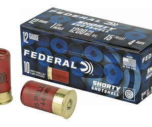 Federal Shorty Shotshell 12ga 1.75in #4 Buck 10rd