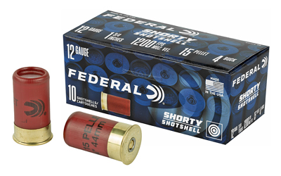 FESH1294B_1 Federal Shorty Shotshell 12ga 1.75in #4 Buck 10rd