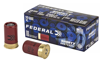 Federal Shorty Shotshell 12ga 1.75in Rifled Slug 10rd