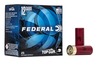 FETG128_1 Federal Top Gun 12 Gauge 2.75 in 1-1/8 oz #8 Shot 25rd