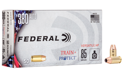FETP380VHP1_1 Federal Train & Protect .380 ACP 85gr VHP — 50rd Box