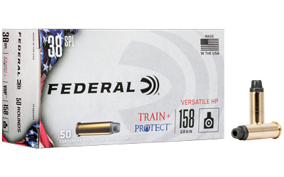 FETP38VHP1_1 Federal Train + Protect .38 Special 158gr VHP, 50rd
