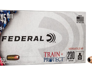 Federal Train+Protect .45 ACP 230 gr VHP — 50 ct