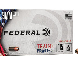 Federal Train+Protect 9mm 115 gr VHP – 50 rd