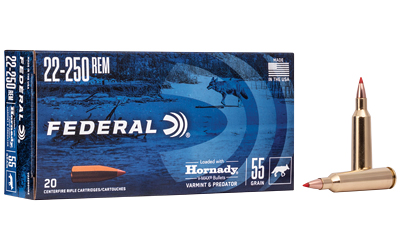 Federal Varmint & Predator .22-250 Rem 55 gr V-MAX 20rd