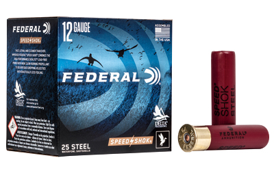 Federal Speed-Shok 12ga 3.5″ 1-3/8oz #4 Steel 25rd