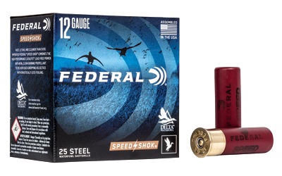 FEWF1422_1 Federal Speed-Shok 12GA 3in 1-1/4oz #2 Steel 25rd