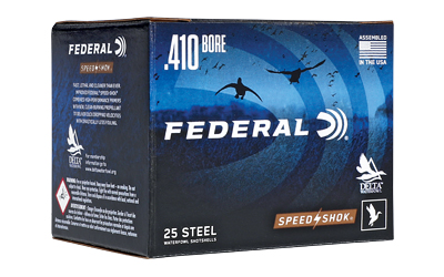 FEWF4136_1 Federal Speed-Shok .410 Bore 3″ 3/8oz #6 Steel 25rd
