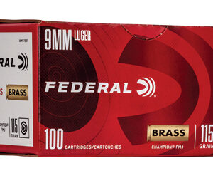 Federal Champion 9mm 115gr FMJ – 100rd Box
