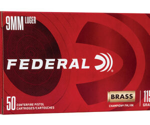 Federal Champion 9mm Luger 115 gr FMJ – 50 Rounds