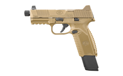 FN66-100373_1 FN 509 Tactical 9mm FDE 4.5in Threaded — 17/24rd Mags