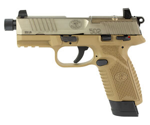 FN 502 Tactical 22 LR 4.6 in Threaded Barrel FDE