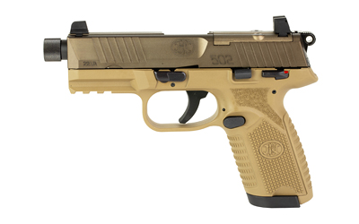FN66-101009_1 FN 502 Tactical .22 LR 4.6in FDE Optics-Ready