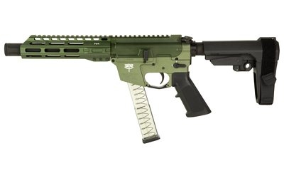 FRDFX9P8S-ODG_1 Freedom Ordnance FX9P SBA3 9mm 8 inch OD Green 31+1