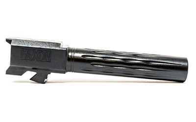 Faxon Fits Glock 19 Barrel 9mm — Flame Fluted, Non-Threaded
