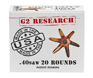 G200620_1 G2 Research Civic Duty .40 S&W 122 gr 20rd Box