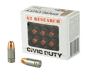 G206025_1 G2 Research Civic Duty 9mm Copper Expansion — 20rd Box