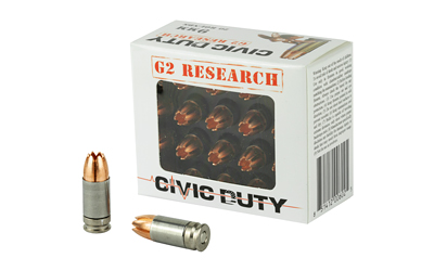 G206025_1 G2 Research Civic Duty 9mm Copper Expansion — 20rd Box