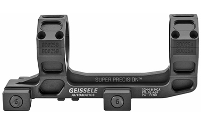 GEI05-404B_1 Geissele Super Precision 30mm 0 MOA Mount, Black
