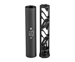 Gemtech GM-22 22LR Suppressor, 5 in, 1/2×28, Black