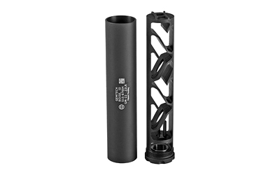 GEM12127_1 Gemtech GM-22 22LR Suppressor, 5 in, 1/2×28, Black