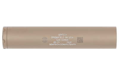 GEM14624_1 GEMTECH GM-22 SUPPRESSOR 22LR FDE