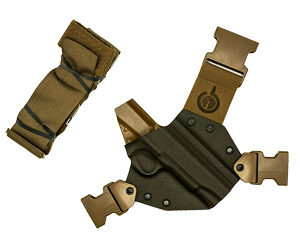GunfightersINC Kenai Chest Holster RH 1911G Gray/Coyote