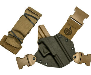 GunfightersINC Kenai Chest Holster RH for Glock 20/21 Gray
