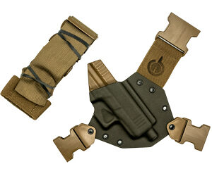 GunfightersINC Kenai Chest Holster RH — Glock 43X, Gray