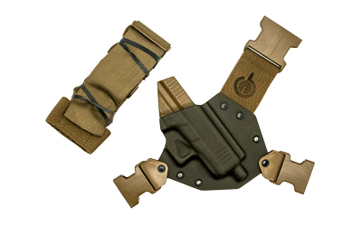 GFKN-G43X-040221_1 GunfightersINC Kenai Chest Holster RH — Glock 43X, Gray