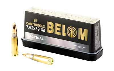 GLOBEL8606110608093_1 BELOM 7.62×39 123gr FMJ Brass Case Ammo 20rd Box
