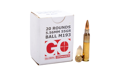 GLOGO850003223346_1 Global Ordnance M193 5.56x45mm 55gr FMJ 20rd