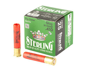 Sterling Big Game 410 Bore 2.5″ Rifled Slug – 25 Rounds