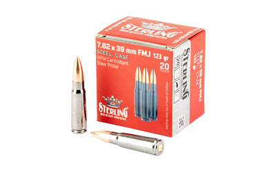 GLOSRL8698779971281_1 Sterling 7.62×39 123gr FMJ 20rd Box