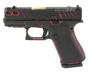 Glock 43X 9mm 10rd MOS – Pink & Black Cerakote