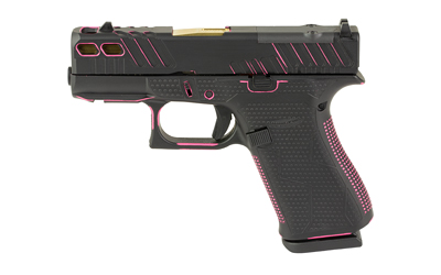 Glock 43X 9mm 10rd MOS – Pink & Black Cerakote