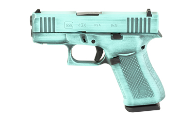 Glock 43X 9mm 10rd Robin’s Egg Blue Cerakote