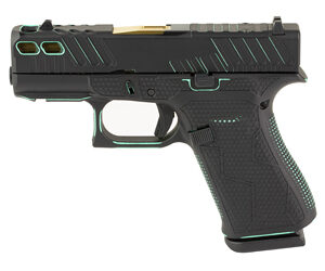 GLOCK 43X 9mm 10rd Black / Robins Egg Blue