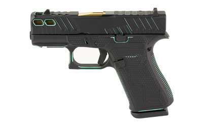 GLOCK 43X 9mm 10rd Black / Robins Egg Blue