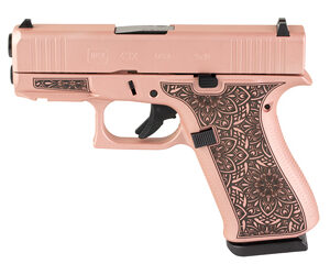 Glock G43X 9mm 10rd Rose Gold Paisley