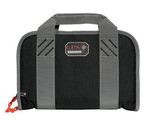 G-Outdoors Double Pistol Case w/ Mag Storage – Black/Grey