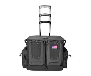 GPS Tactical Rolling Range Bag – Holds 10 Handguns